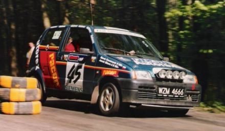Jacek Sikora i Marek Kaczmarek - Fiat Cinquecento Abarth.